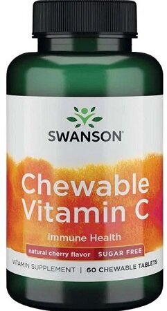Swanson Chewable Vitamin C Natural Cherry Flavour 60 Tabletki 