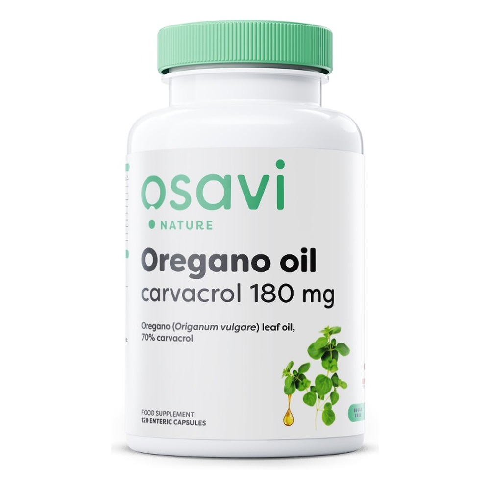 Osavi Olejek z Oregano Karwakrol 180mg na Odporność 120 Kapsułek Dojelitowych