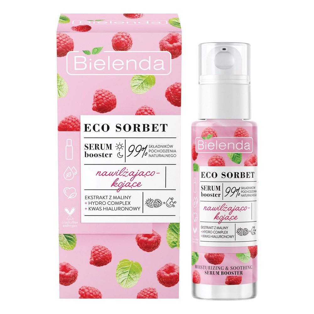 Bielenda Eco Sorbet Malina Silnie Nawilżające i Kojące Serum Booster 30ml