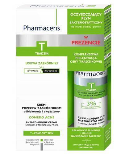 Pharmaceris Anti Blackheads Cream and Bacteriostatic Cleansing Fluid 40x80ml