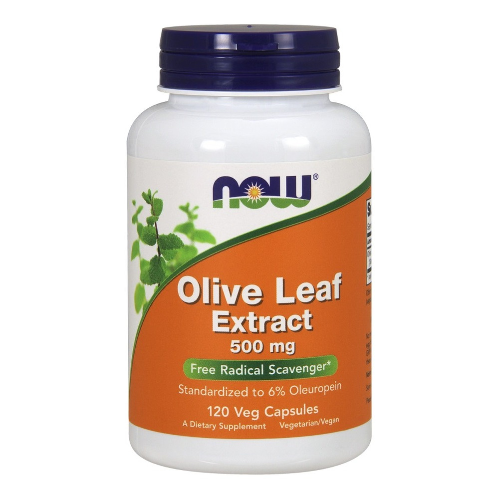 Now Foods Olive Leaf Extract 500mg Wspiera Układ Sercowo-Naczyniowy 120 Kapsułek