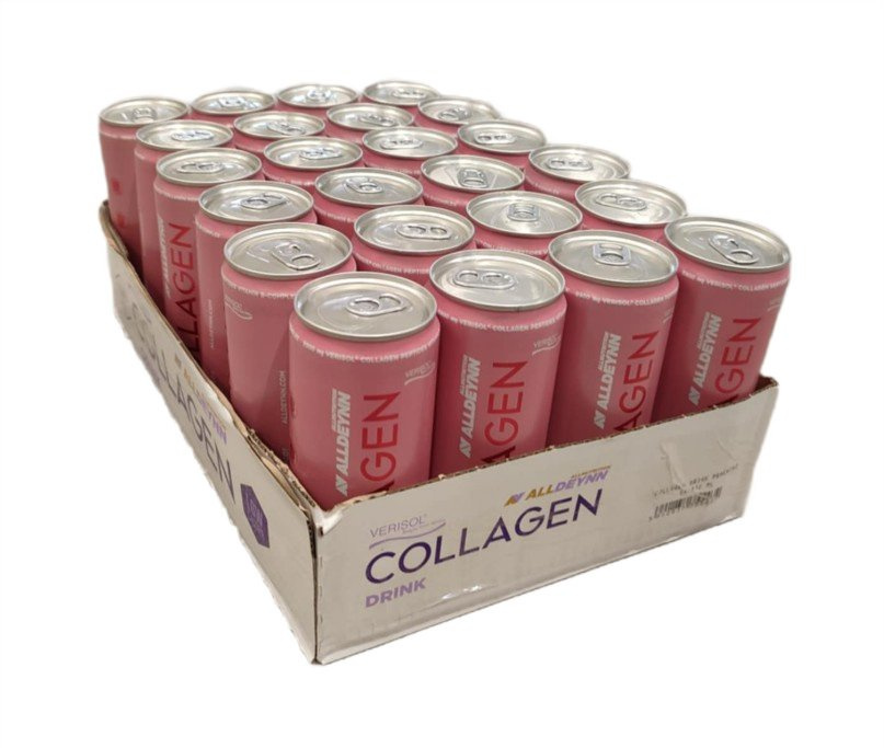 Allnutrition AllDeynn Collagen Drink Peachini Napój Kolagenowy Na Zdrową Skórę Włosy i Paznokcie 24 x 330 ml