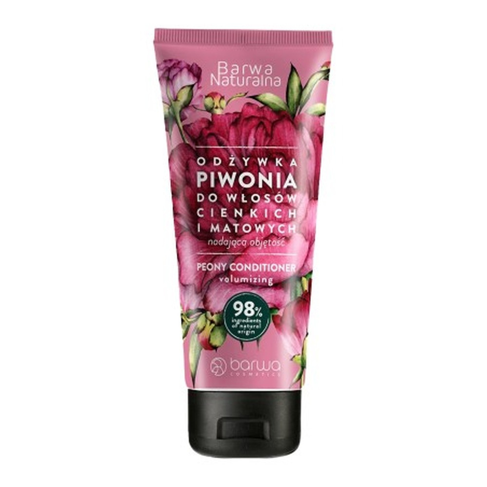 Barwa Naturalna Piwonia Zwiększająca Objętość Odżywka dla Włosów Cienkich i Matowych 200ml
