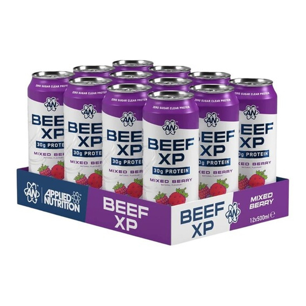 Applied Nutrition Beef XP Napój białkowy, Owoce leśne 12 x 500ml