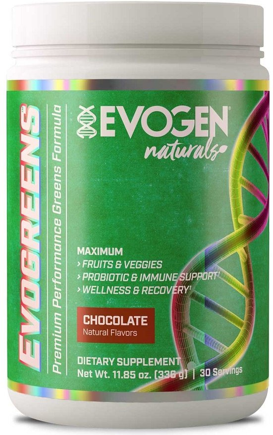 Evogen Evogreens Naturals, Chocolate - 336g