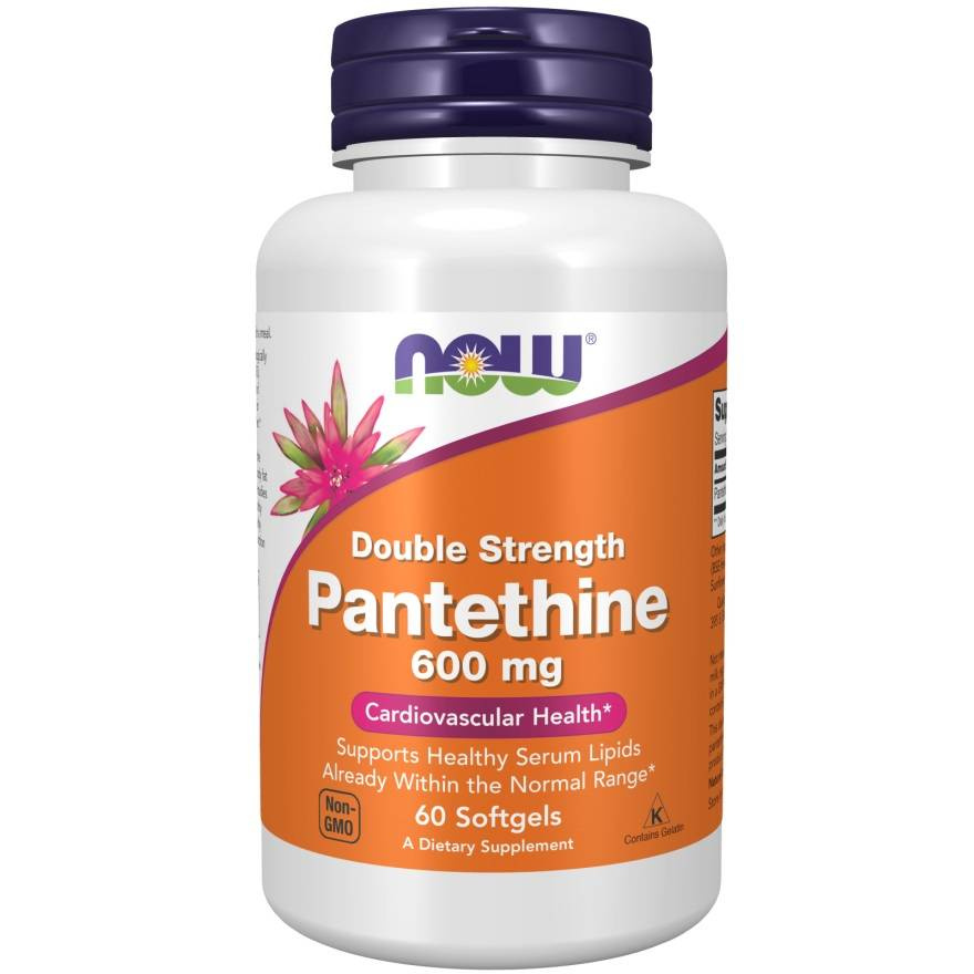 Now Foods Pantethine 600mg Double Strength 60 Kapsułek