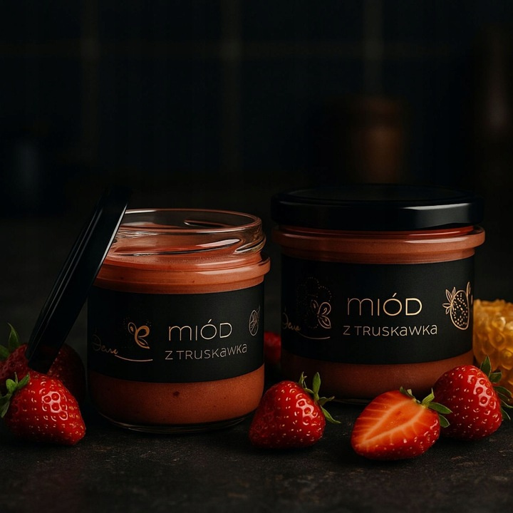 Bona Multiflower Honey with Strawberry Natural Delicious Flavor 245g