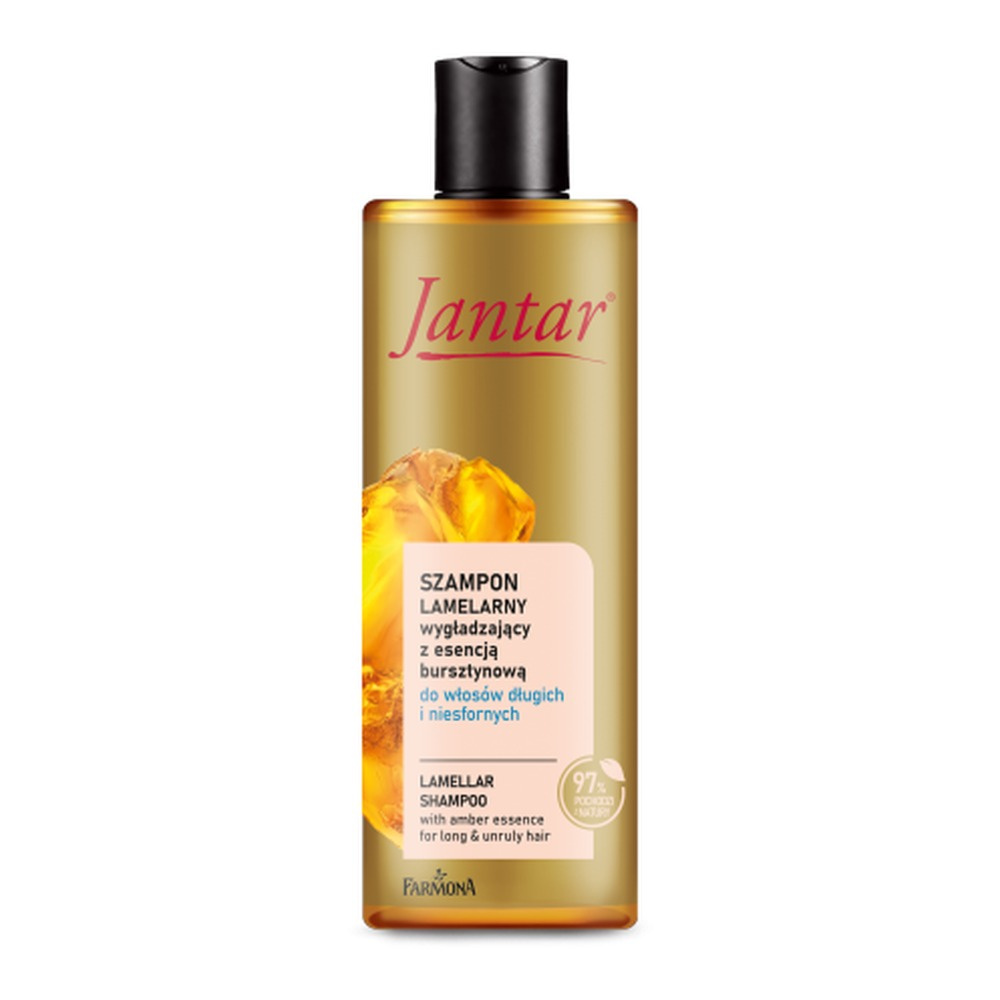 Jantar Lamelarny Szampon Wygładzający dla Włosów Długich Zniszczonych i Niesfornych 300ml