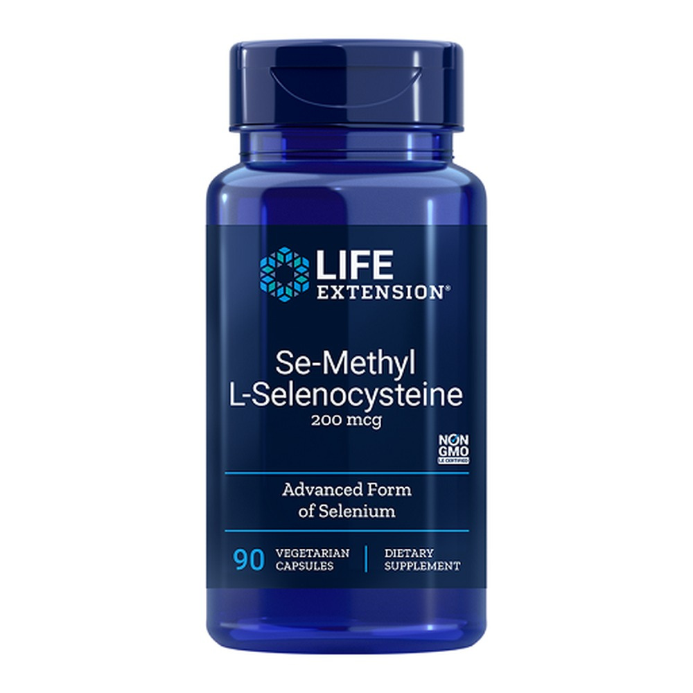 Life Extension Se-Metylo-L-Selenocysteina 200mcg na Wsparcie Antyoksydacyjne 90 Kapsułek Wegańskich