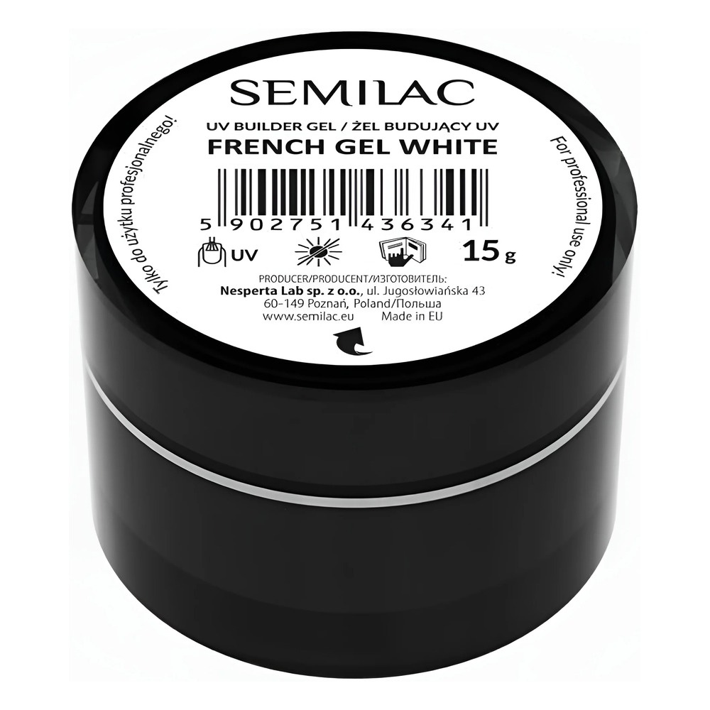 Semilac Builder Gel - French White 15g