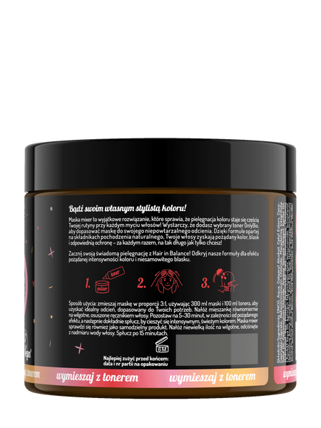 OnlyBio Hair in Balance Maska Mixer do Łagodnej Koloryzacji Tonerem 300ml