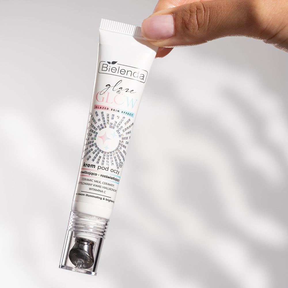Bielenda Glaze & Glow Rozświetlająco-Rozjaśniajacy Krem pod Oczy Glazed Skin Effect 15ml