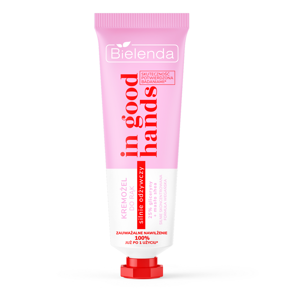 Bielenda In Good Hands Kremożel do Rąk Silnie Odżywczy 25% Gliceryny i Masło Shea Vegan 50ml