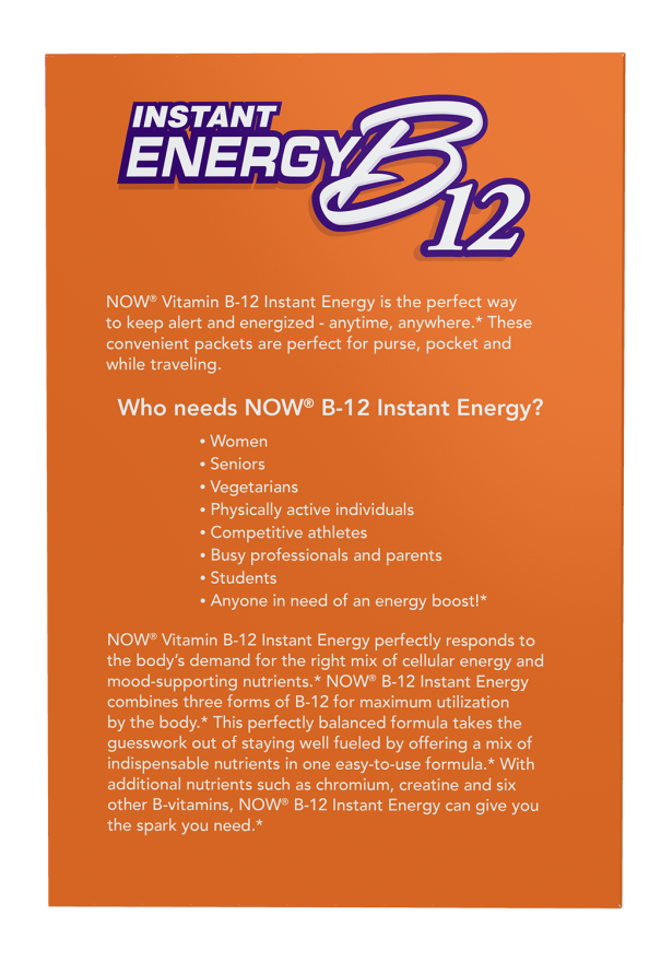 Now Foods Vitamin B-12 Instant Energy 75 Packets