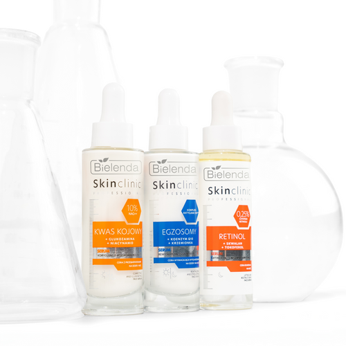 Bielenda Skin Clinic Professional Kwas Kojowy Korygująco – Rozjaśniające Serum Redukujące Przebarwienia na Dzień i na Noc 30ml