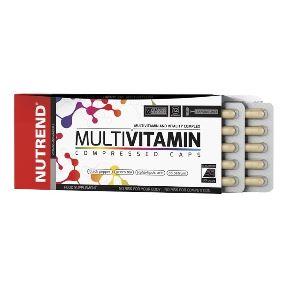 Nutrend MultiVitamin Compressed Caps Kompleks Witamin dla Sportowców 60 Kapsułek