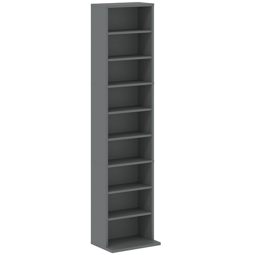 HOMCOM 260 Narrow CD Storage Unit - Grey