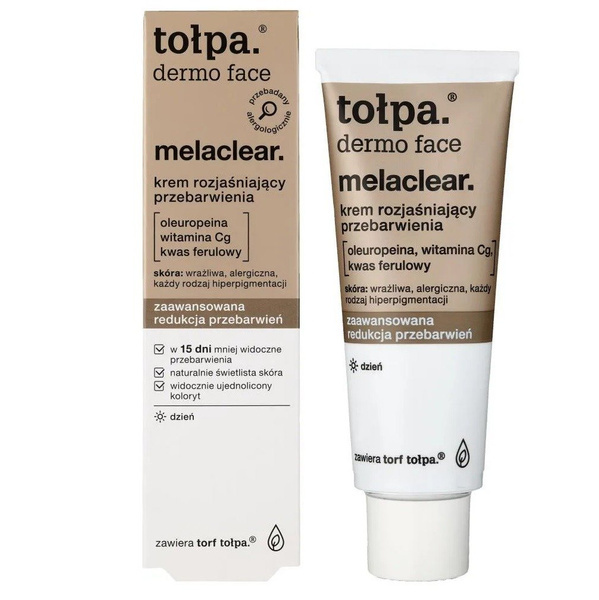 Tolpa Dermo Face Melaclear Brightening Night Cream for Discoloration Reduction 40ml