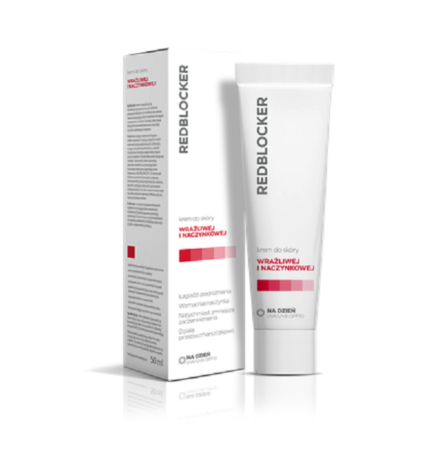 Redblocker Day Cream For Vascular Skin Irritated Discoloration Redness 50ml