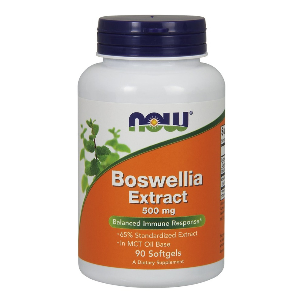 NOW Foods Boswellia Extract 500mg To Support a Balanced Immune Response 90 Softgels