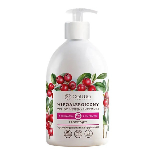 Barwa Hypoallergenic Soothing Intimate Hygiene Gel with Cranberry Extract 500ml