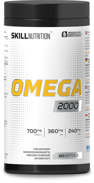 Skill Nutrition Omega 2000 120 softgels for heart brain and vision health