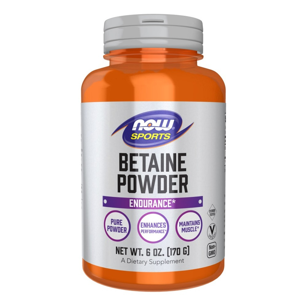 NOW Foods Betaine Powder for Performance and Muscle Maintenance 170g