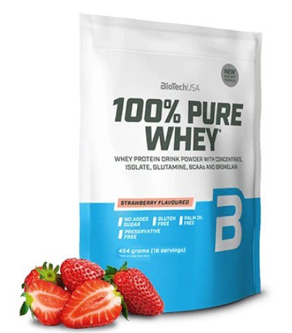 100% Pure Whey, Strawberry - 454g