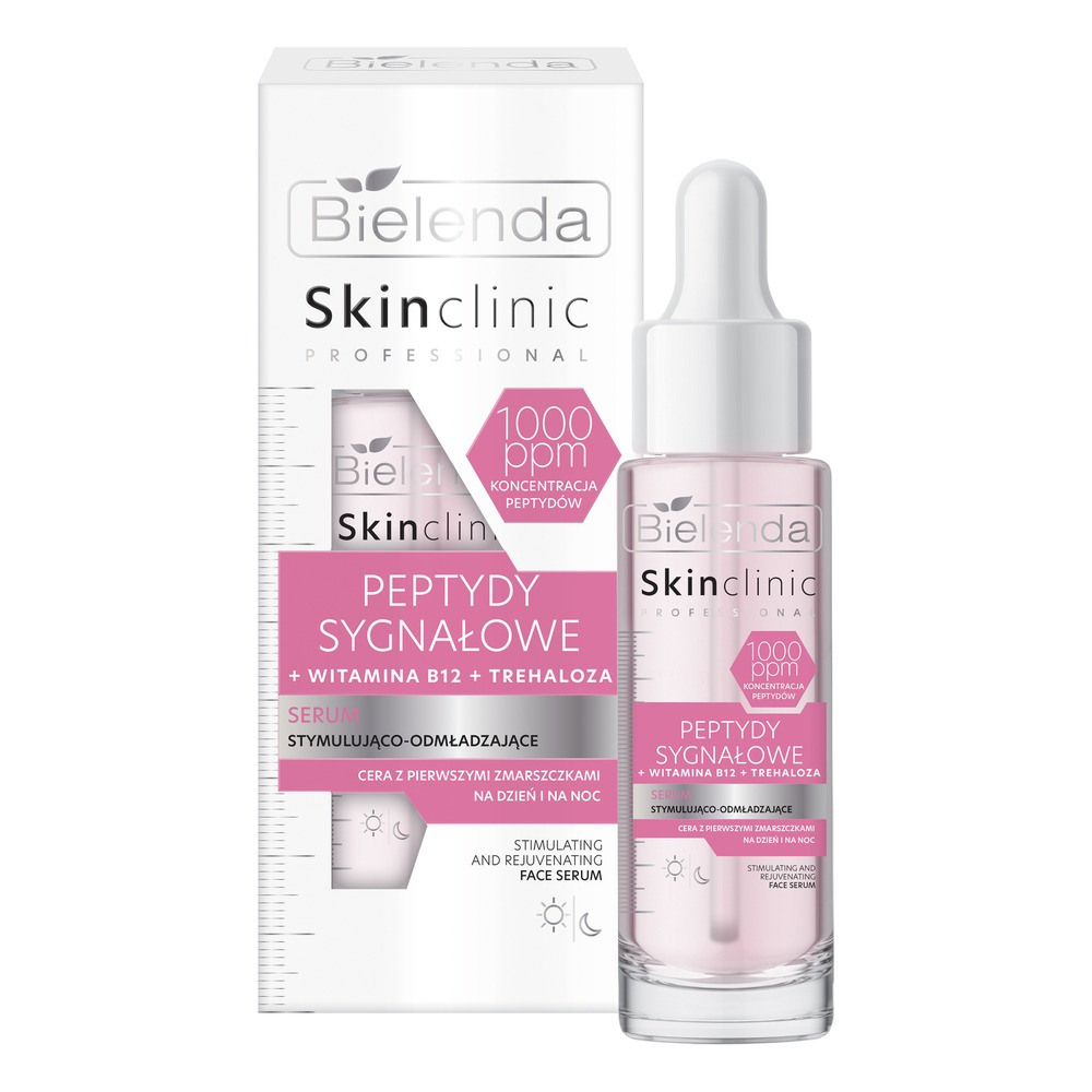 Bielenda Skin Clinic Professional Peptydy Sygnałowe Serum Stymulująco-Odmładzające dla Skóry z Pierwszymi Zmarszczkami 30ml
