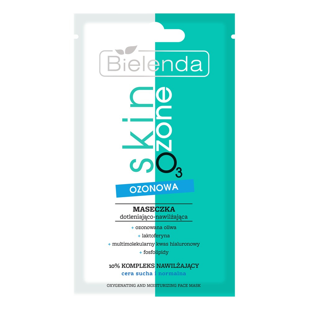 Bielenda Skin O3 Zone Ozone Dotleniająco - Nawilżająca Ozonowa Maseczka dla Skóry Suchej i Normalnej 8g