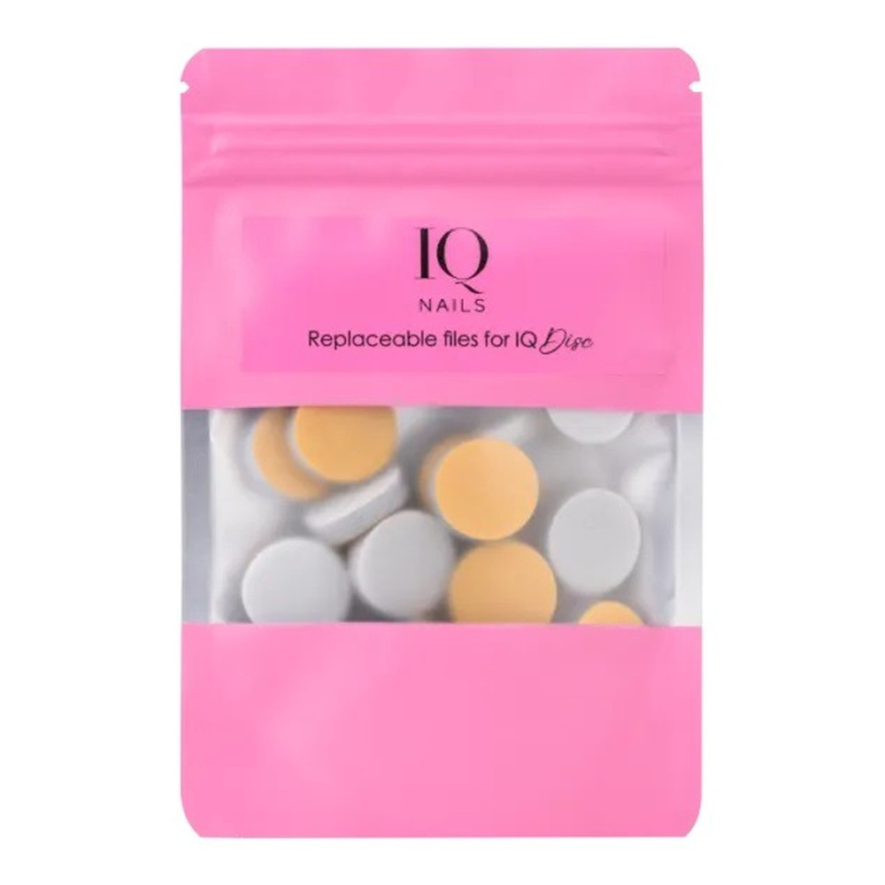 IQ Nails Gąbki do Polerowania Paznokci 20mm 25 Sztuk