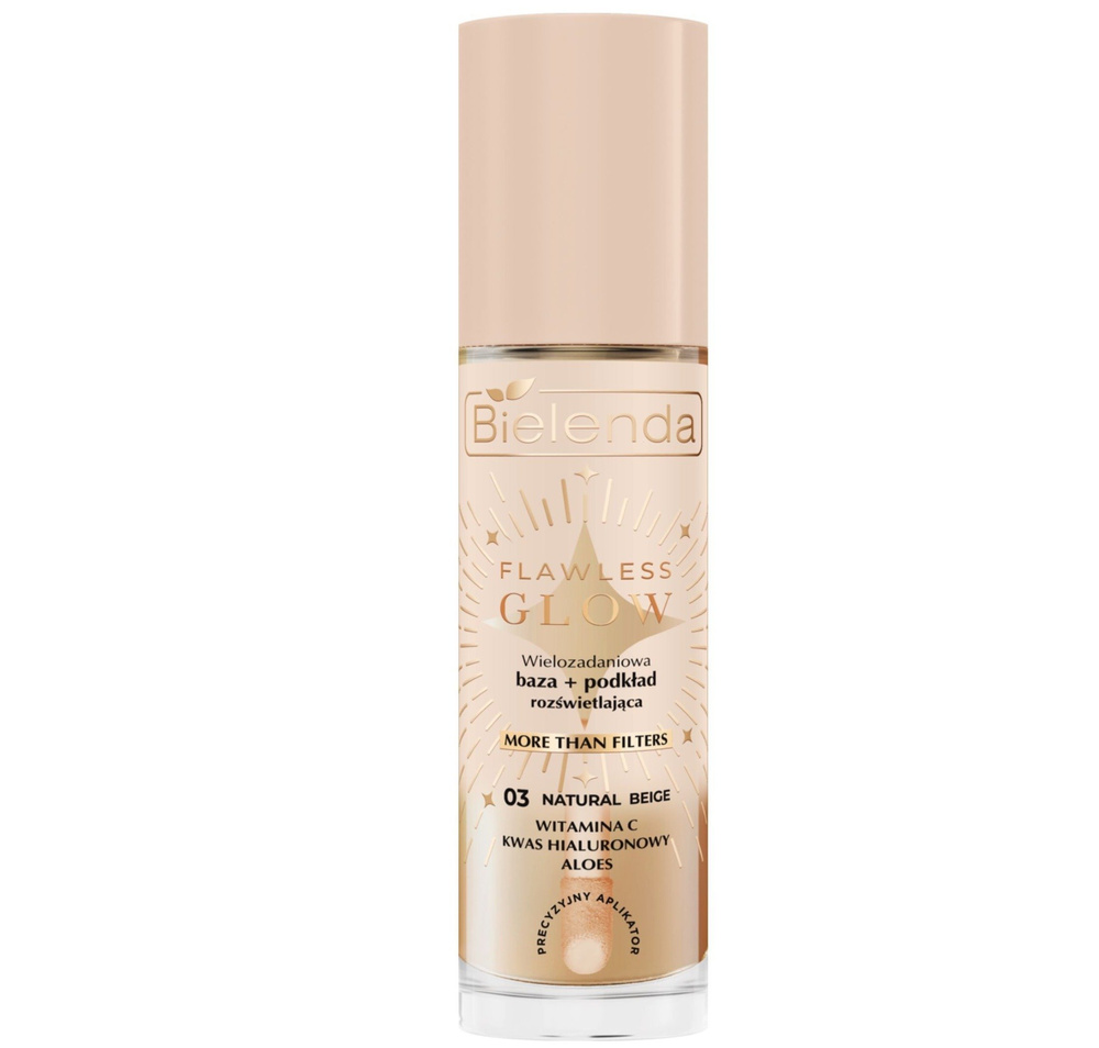 Bielenda Flawless Glow Multi Purpose Illuminating Base and Foundation 03 Natural Beige 30ml