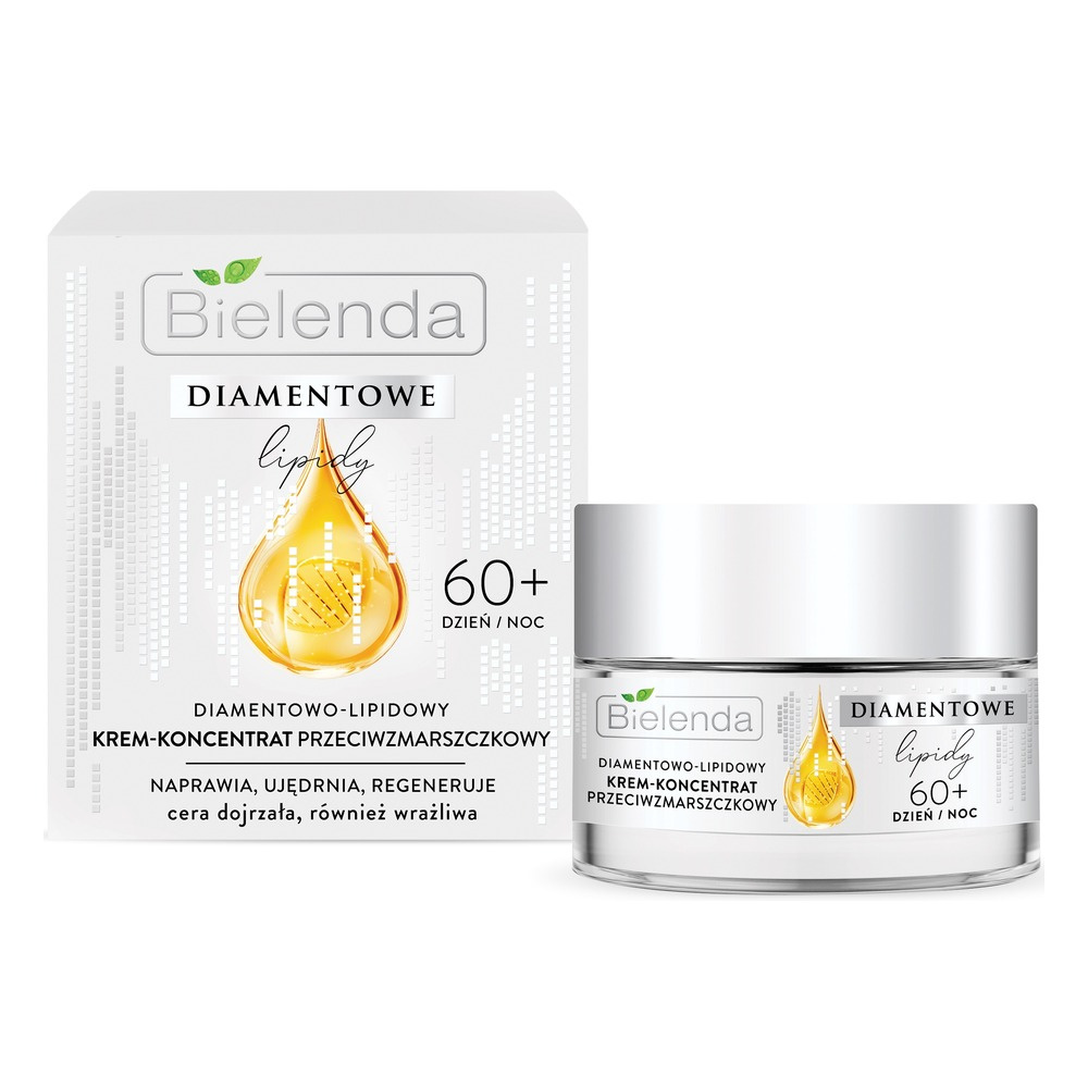 Bielenda Diamond Lipids 60+ Diamond-Lipid Anti-Wrinkle Cream-Concentrate for Mature and Sensitive Skin for Day and Night 50ml