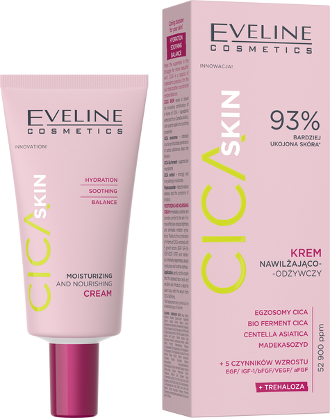 Eveline Cica Skin Moisturizing and Nourishing Day and Night Cream 50ml