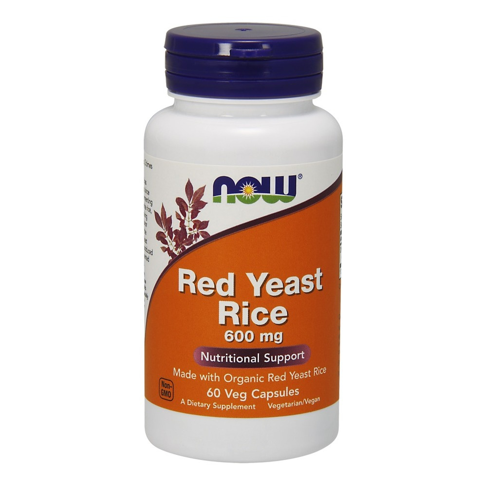 NOW Foods Red Yeast Rice 600mg 60 Vcaps