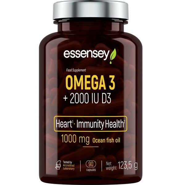 Omega 3 + 2000IU D3 - 90 caps