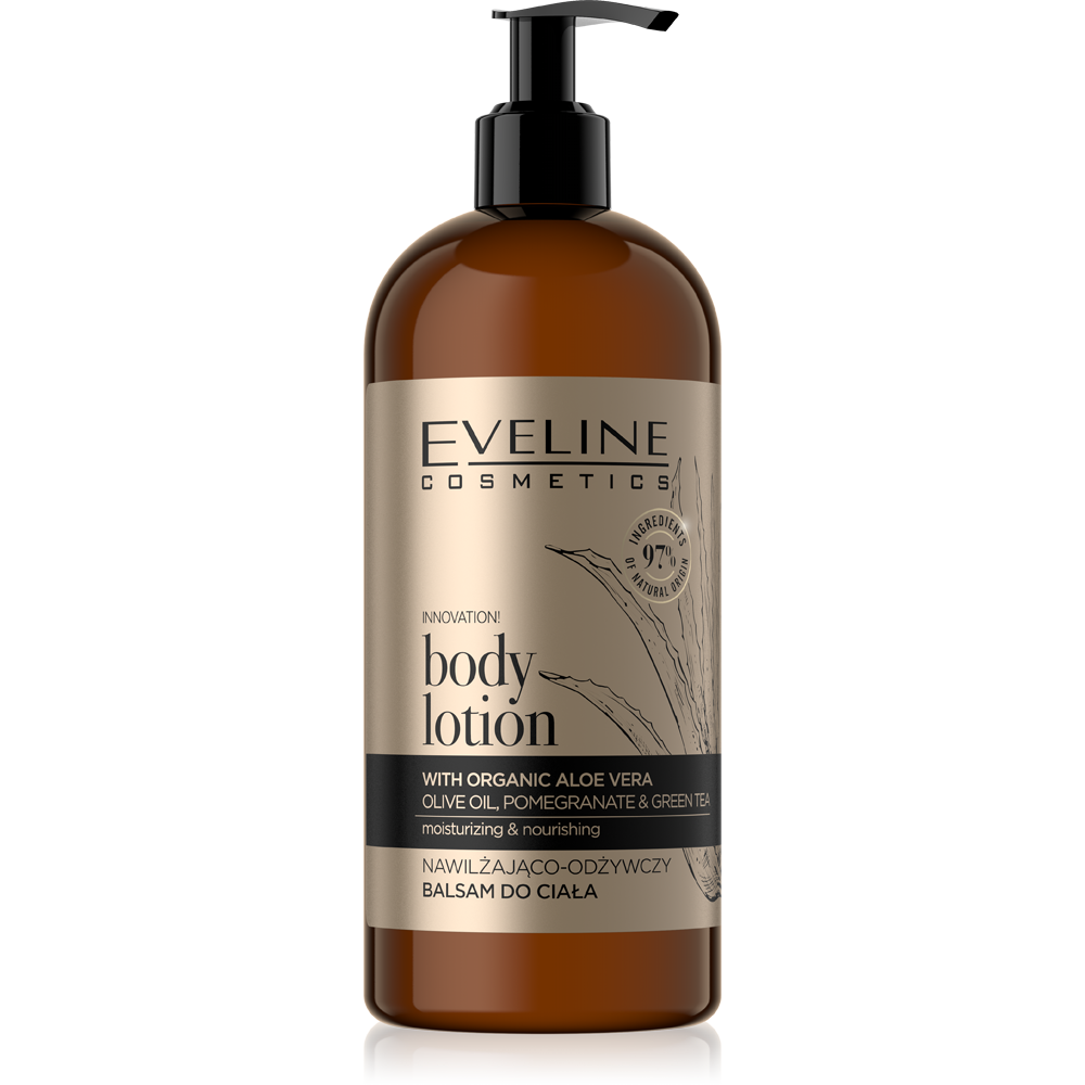 Eveline Organic Gold Moisturizing and Nourishing Body Lotion with Aloe Vera 500ml