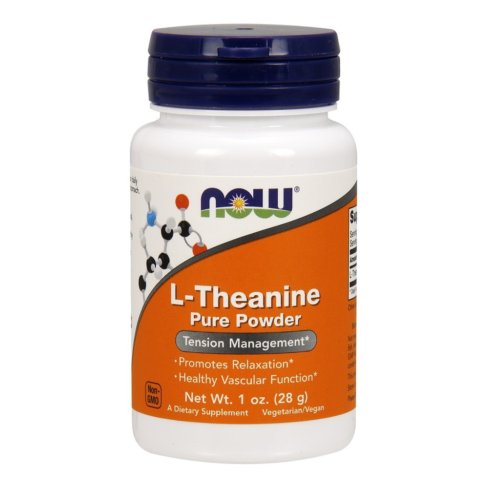 NOW Foods L-Theanine Pure Powder For Relaxation 28g