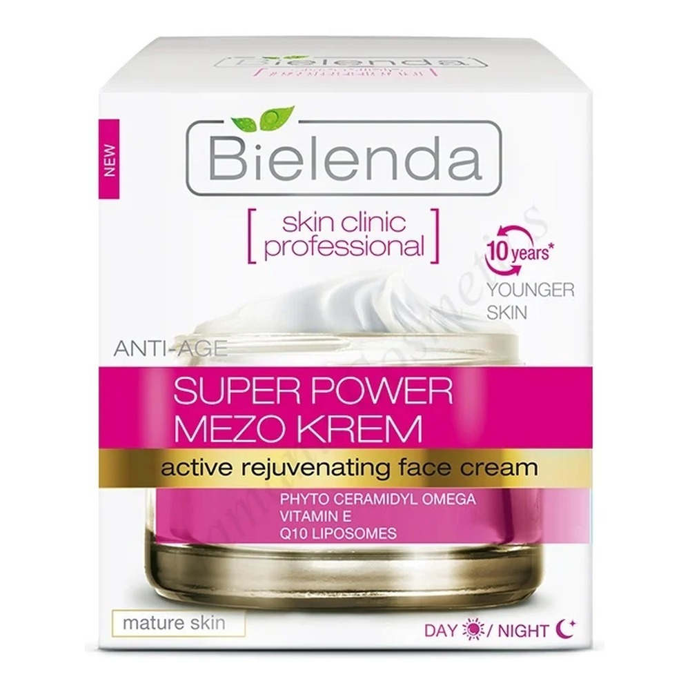 Bielenda Skin Clinic Profesjonalny Krem ​​do Twarzy na Dzień i na Noc z Fitoamidamidem Omega i Q 10 50ml