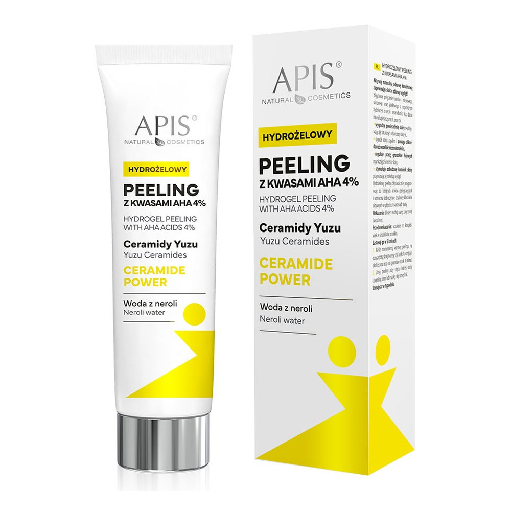 Apis Ceramide Power Hydrożelowy Peeling z kwasami AHA 4% dla Skóry Suchej Szarej i Wrażliwej 100ml