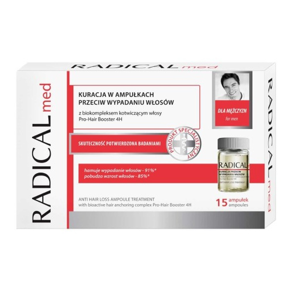 Farmona Radical Kuracja Przeciw Wypadaniu Włosów W Ampułkach Dla Mężczyzn 15x5 ml