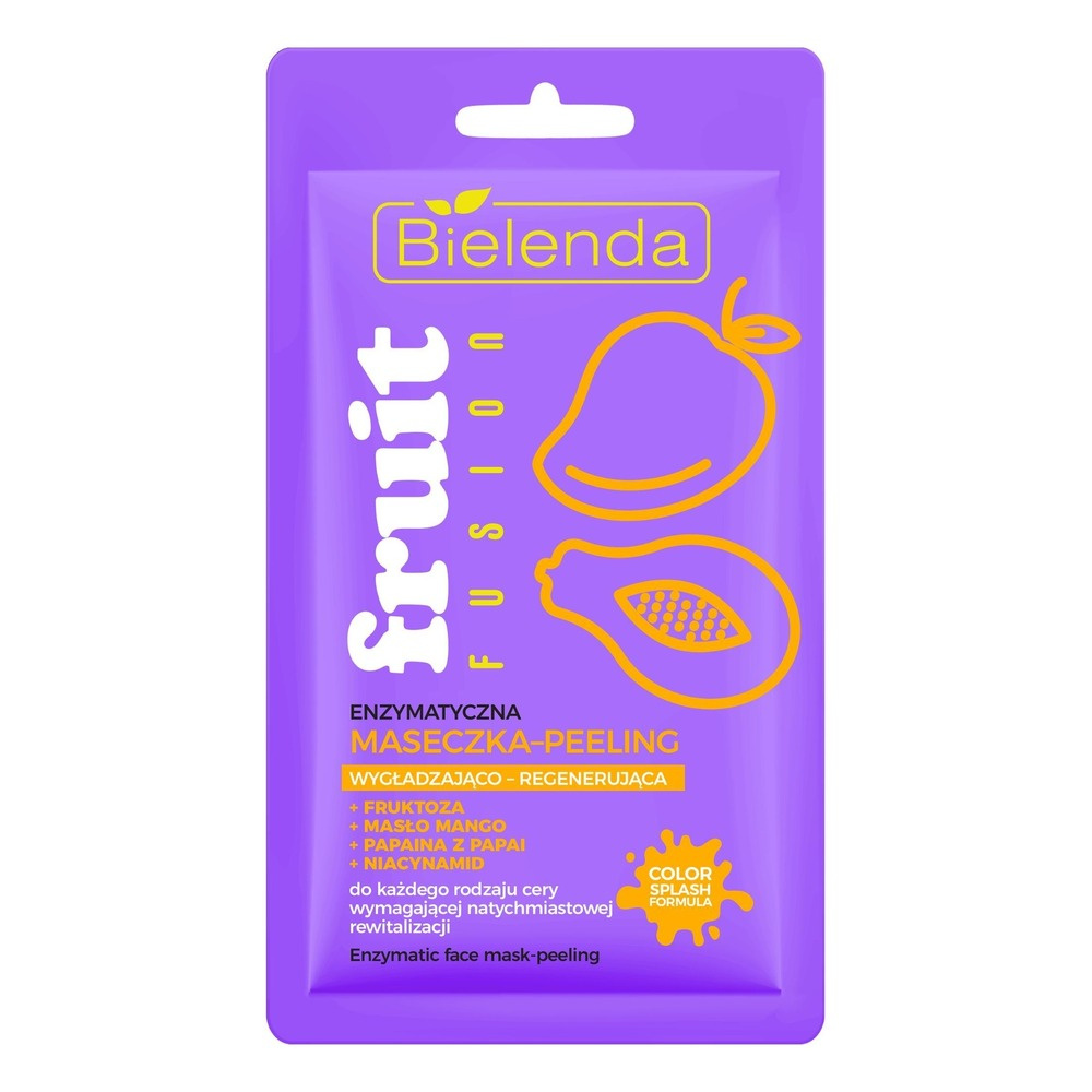 Bielenda Fruit Fusion Enzymatyczna Maska-Peeling Wygładzająco-Regenerująca 8g