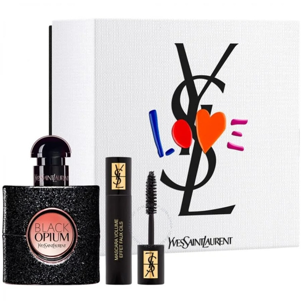 Yves Saint Laurent Black Opium Woda Perfumowana 30ml EDP Mascara 2ml Zestaw dla Kobiet 1 Sztuka
