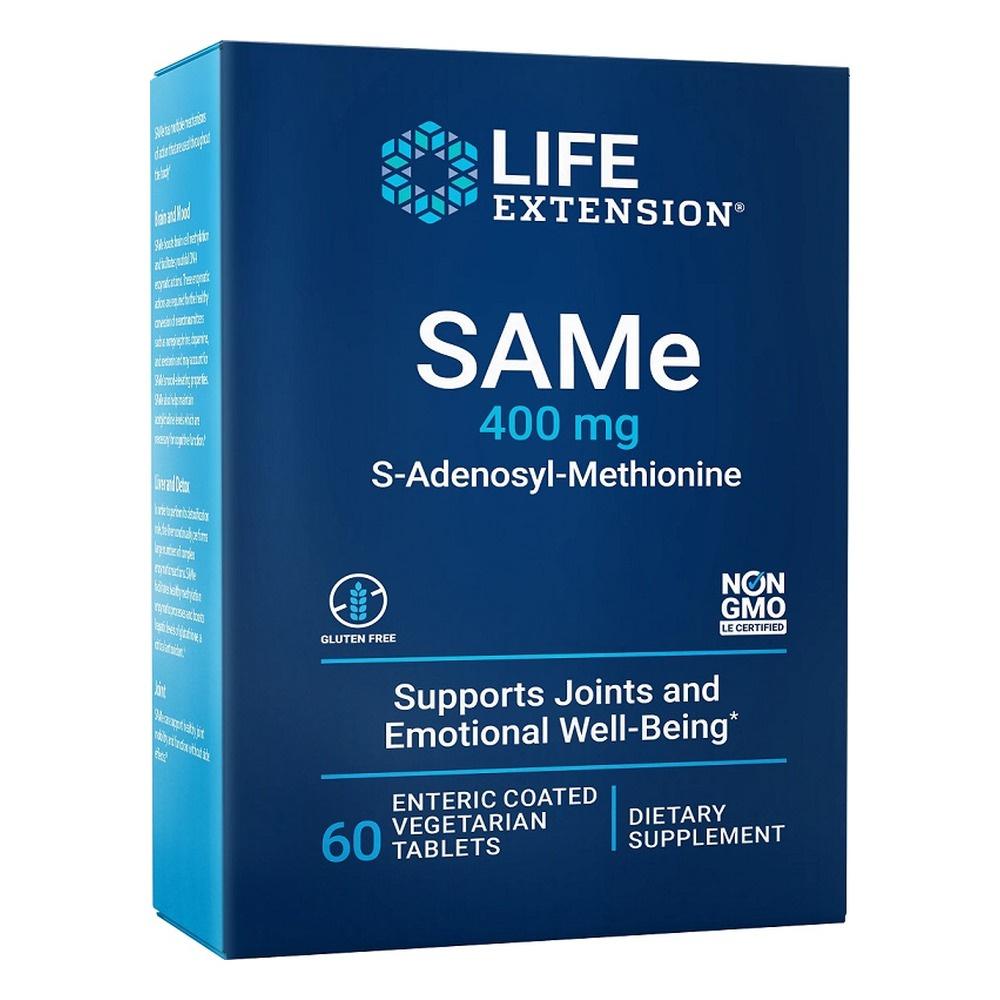 SAMe S-Adenosyl-Methionine, 400mg - 60 enteric coated tabs