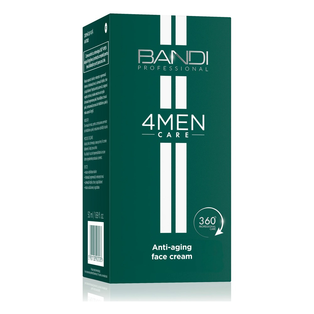Bandi 4Men Care Przeciwzmarszczkowy Krem do Twarzy dla Mężczyzn 50ml