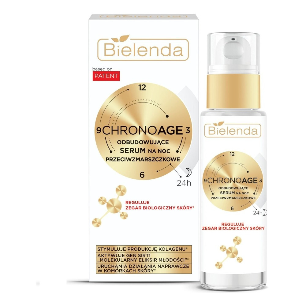 Bielenda Chrono Age 24H Odbudowujące Serum Przeciwzmarszczkowe na Noc 30ml