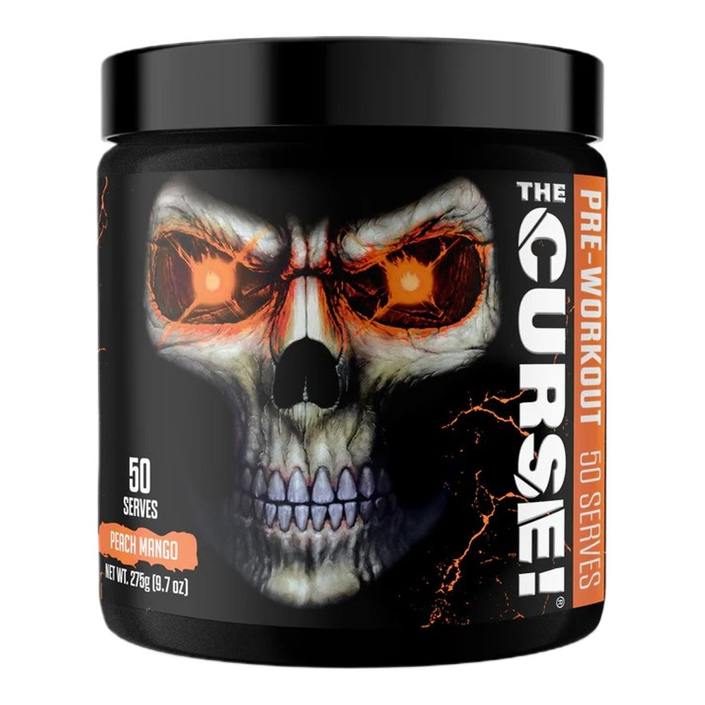 JNX Sports The Curse! Pre-Workout Powder for Energy and Focus Peach Mango 275g