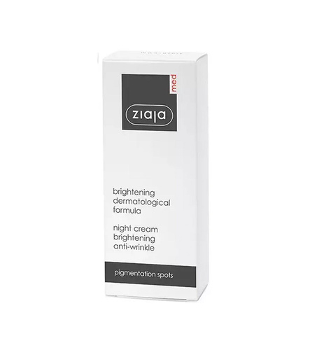 Ziaja Med Whitening Treatment Brightening Anti-Wrinkle Night Cream 50ml Best Before 31.12.26