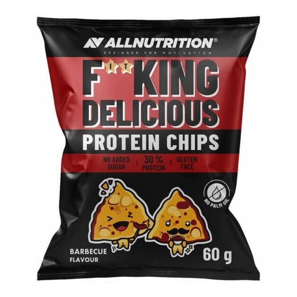 Allnutrition Fitking Delicious Protein Chipsy z Dodatkiem Białka Grochu Barbecue 60g