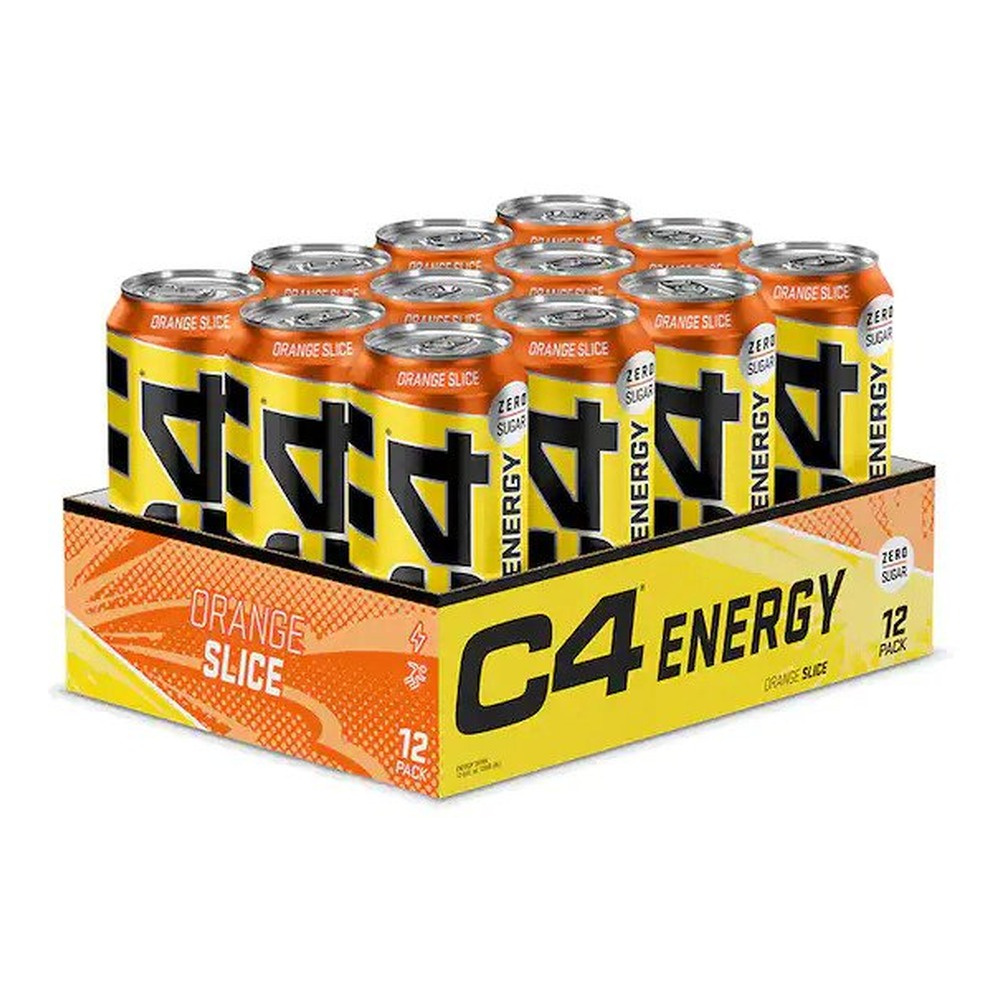 Cellucor C4 Explosive Energy Drink, Orange Slice 12 x 500ml